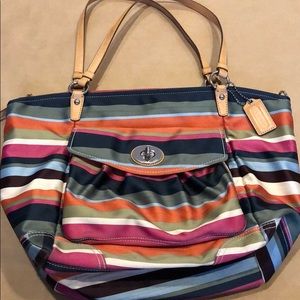 Coach Striped Bag
